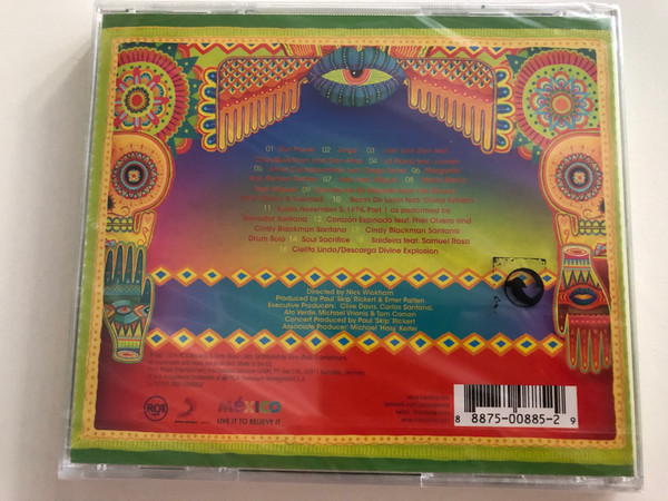 Santana – Corazón - Live From Mexico Live It To Believe It / Live Concert recorded in Mexico with special appearances by Juanes, Romeo Santos, Miguel, Gloria Estefan, Samuel Rosa and more! / RCA Audio CD 2014 / 88875008852