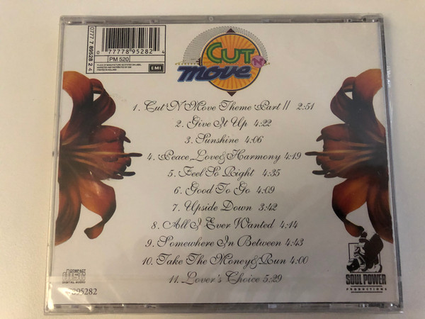 Cut 'N' Move – Peace, Love & Harmony / Incl. The Hit Single: Give It Up / SoulPower Productions Audio CD / 7895282
