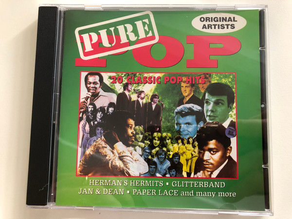 Pure Pop / Original Artists / Herman's Hermits, Glitterband, Jan & Dean, Paper Lace and many more / Fat Boy Records Audio CD 1994 / FAT CD 206