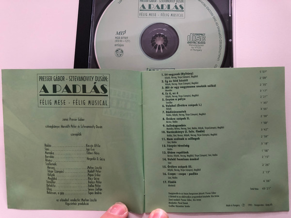 Presser GáborM Sztevanovity Dusán – A Padlás / Mega Audio CD 1993 / HCD 37727