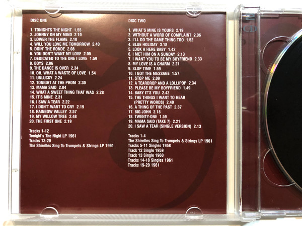 The Shirelles – Two Classic Albums Plus Singles / Digitally Remastered And Enhanced For Superior Quality / Real Gone 2x Audio CD / RGMCD040