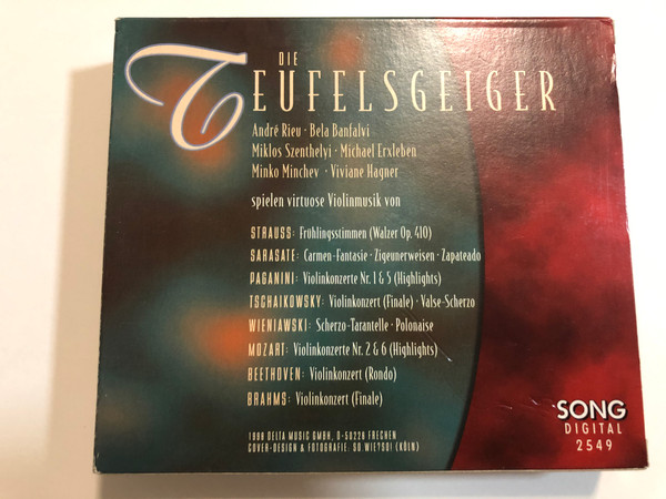 Die Teufelsgeiger - Virtuose Violine / Andre Rieu, Michael Erxleben, Christian Altenburger, Minko Minchev, Bela Banfalvi, Benjamin Schmid, Viviane Hagner, ... / Song Digital 2x Audio CD / 2549