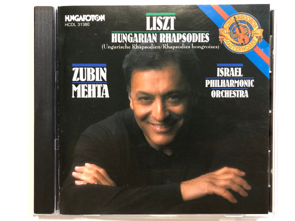 Liszt - Hungarian Rhapsodies (Ungarische Rhapsodien/Rhapsodies hongroises / Zubin Mehta, Israel Philharmonic Orchestra / Hungaroton Audio CD 1990 Stereo / HCDL 31380