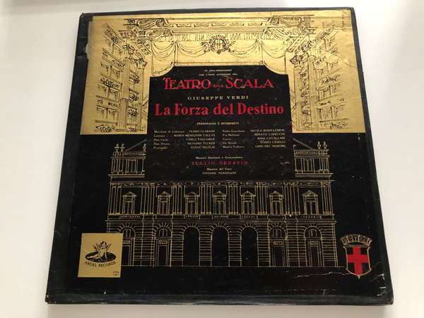 Teatro Alla Scala - Giuseppe Verdi - La Forza Del Destino / Maestro Direttore e Concertatore: Tullio Serafin / Maestro del Coro: Vittore Veneziani / Angel Records 3x LP 1954 / 3531 C/L