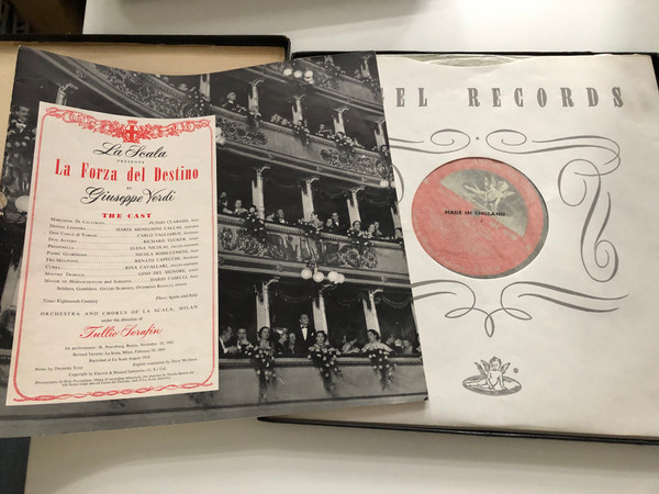 Teatro Alla Scala - Giuseppe Verdi - La Forza Del Destino / Maestro Direttore e Concertatore: Tullio Serafin / Maestro del Coro: Vittore Veneziani / Angel Records 3x LP 1954 / 3531 C/L