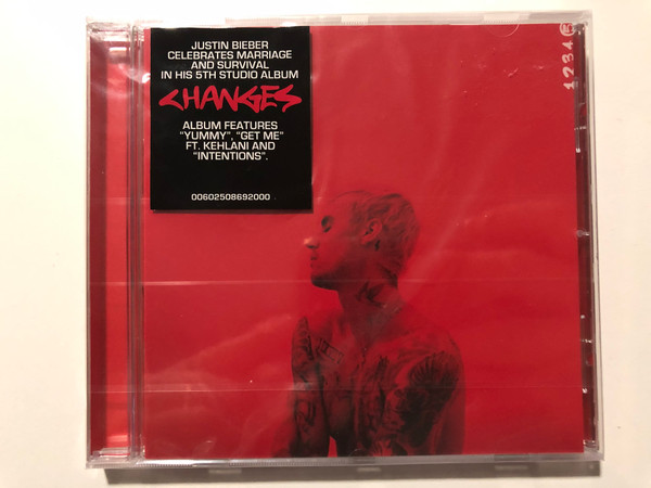 Justin Bieber Celebrates Marriage And Survival In His 5th Studio Album - Changes / Album Features ''Yummy'', ''Get Me'' Ft. Kehlani And ''Intentions'' / Def Jam Recordings Audio CD 2020 / 00602508692000