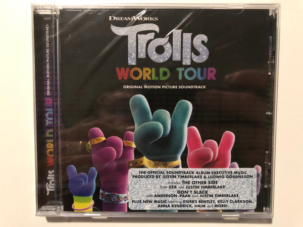 Dream Works - Trolls World Tour (Original Motion Picture Soundtrack) / The Offical Soundtrack Album Executive Music Produced by Justin Timberlake & Ludwig Goransson / RCA Audio CD 2020 / 19439-73773-2