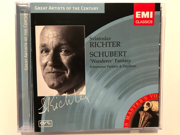 Sviatoslav Richter :Schubert ''Wanderer'' Fantasy, Schumann: Fantasy & Papillons / Great Artists of the Century / EMI Classics Audio CD 2004 / 724356296022