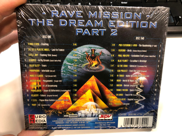 Rave Mission - The Dream Edition Part 2 / Sub Terranean 2x Audio CD 1997 / SPV 092-47792