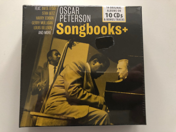 Oscar Peterson – Songbooks + / Feat. Anita O'Day, Stan Getz, Harry Edison, Gerry Mulligan, Louis Bellson, and more / 14 Original Albums On 10 CDs & Bonus Tracks / The Intense Media 10x Audio CD / 600189