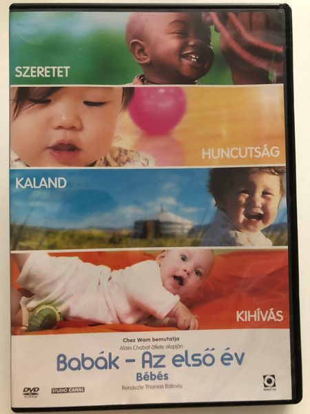 Bébés DVD 2010 Babák - Az első év / Directed by Thomas Balmés / French documentary that follows four newborns through their first year after birth (5999544255241)