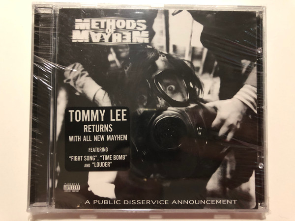 Methods Of Mayhem - A Public Disservice Announcement / Tommy Lee Returns With All New Mayhem, Featuring 'Fight Song', 'Time Bomb' and 'Louder' / Roadrunner Records Audio CD 2010 / RR 7814-2