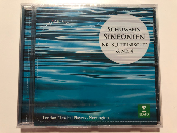 Schumann - Sinfonien Nr. 3 ''Rheinische'' & Nr. 4 / Inspiration / London Classical Players, Norrington / Erato Audio CD 2018 Stereo / 0190295564483 