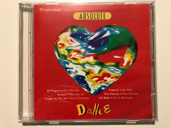 Absolute Dance / 20 Fingers - Short Dick Man, Scooter - Move Your Ass, Caught In The Act - Love Is Everywhere, Imperio - Quo Vadis, Fun Factory - Prove Your Love, DJ BoBo - Love Is All Around / Edelton Audio CD 1995 / 0028872EDL