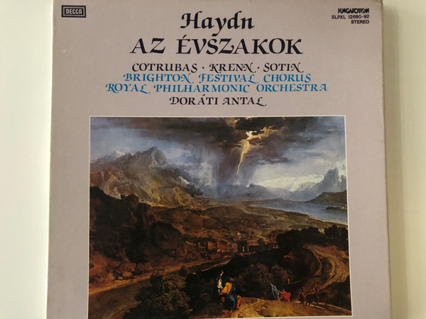 Haydn - Az Évszakok / Cotrubas, Krenn, Sotin, Brighton Festival Chorus, Royal Philharmonic Orchestra, Dorati Antal / Hungaroton 3x LP 1984 Stereo / SLPXL 12690-92