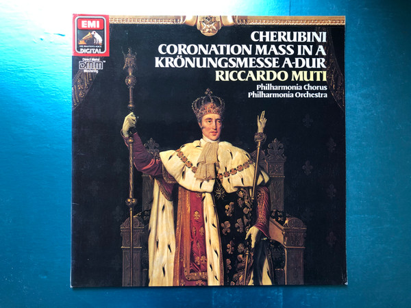 Cherubini - Coronation Mass In A Krönungsmesse A-Dur / Riccardo Muti, Philharmonia Chorus, Philharmonia Orchestra / His Master's Voice LP 1985 Stereo / 27 0283 1 