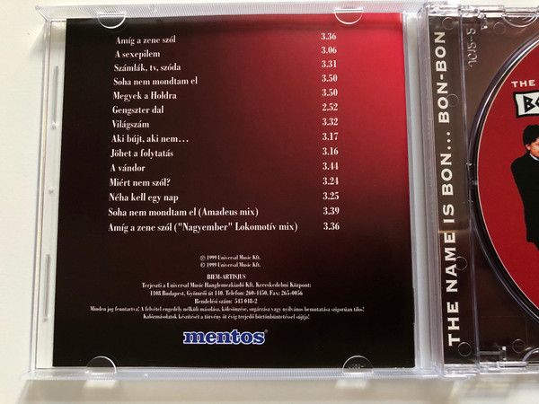 The Name Is Bon... - Bon Bon / Szolnoki Peter, Torok Tamas / 3T Audio CD 1999 / 543 048-2