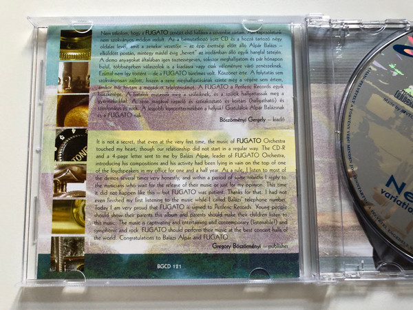 Fugato Orchestra – Neander Variations/Variációk / Periferic Records Audio CD 2004 / BGCD 121