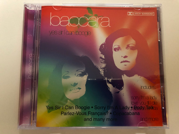 Baccara - Yes Sir I Can Boogie / Includes: Yes Sir I Can Boogie, Sorry I'm A Lady, Body Talk, Parlez-Vous Francais?, Copacabana, and many more / Going For A Song Audio CD 2005 / GFS208