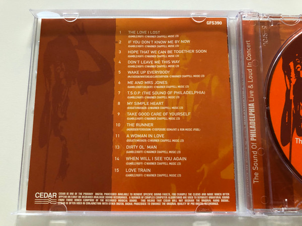 The Sound Of Philadelphia - Live & Loud In Concert / If you Don't Know Me By Now - Harold Melvin And The Blue Notes, Love Train - The Three Degrees & Many Others, Me And Mrs Jones / Going For A Song Audio CD / GFS390