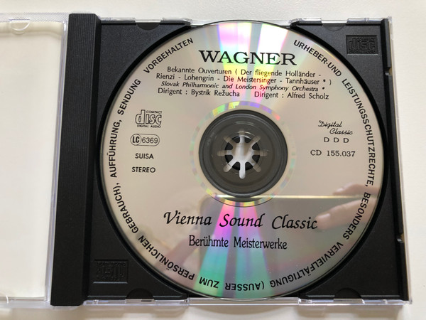 Vienna Sound Classic (Berühmte Meisterwerke) - Wagner - J. Peeters, Schiffe Im Seesturm / Der Fliegende Holländer, Bekannte Ouvertüren / Rienzi, Lohengrin, Die Meistersinger, Tannhäuser / Trend Audio CD Stereo / CD 155.037
