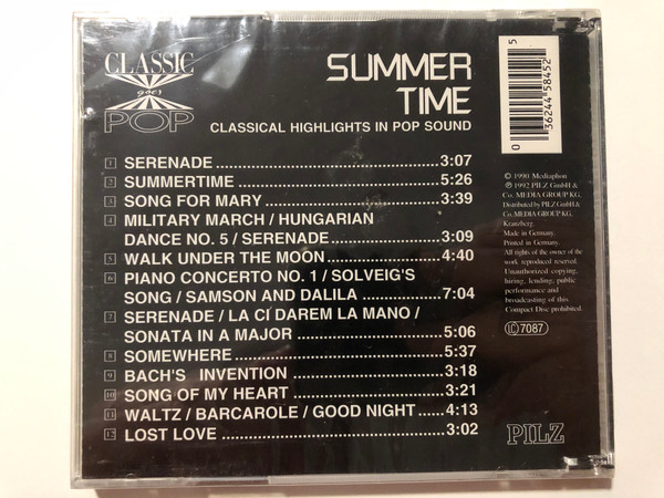 Summer Time - Modern Sound Orchestras / Classic Pop / Pilz Audio CD 1992 / 44 5845-2
