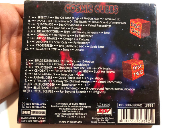 Cosmic Cubes - A Cosmic Trance Compilation Vol. II / Sub Terranean 2x Audio CD 1995 / CD 089-38342