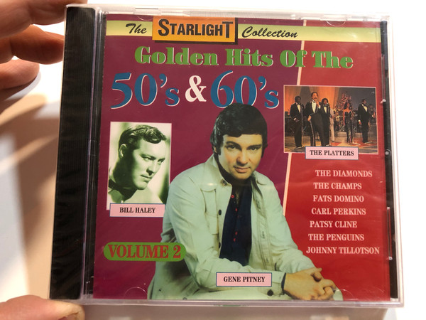 The Starlight Collection / Golden Hits Of The 50's & 60's - Volume 2 / Bill Haley, The Platters, Gene Pitney / The Diamonds, The Champs, Fats Domino, Carl Perkins, Patsy Cline, The Penguins, Johnny Tillotson / Galaxy Audio CD 1995 / 3881382