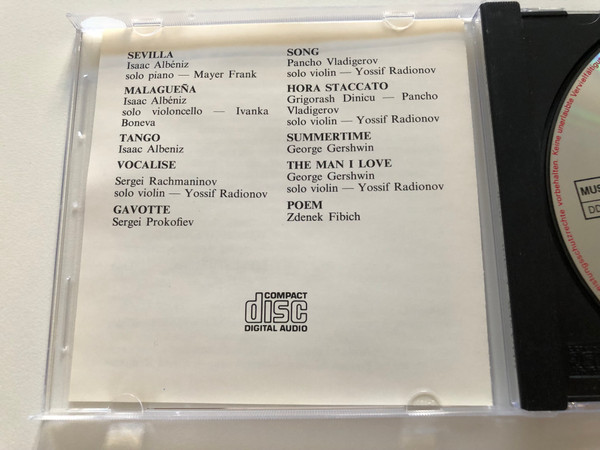 Famous musical miniatures / ''SIMHAH'' Chamber Collegium, Conductor: Jules Levy / Gega New Audio CD 1993 / GD 145 