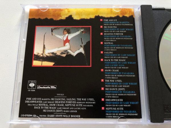 Feuer Und Eis = Fire And Ice (Original-Soundtrack Aus Dem Gleichnamigen Willy Bogner-Film) / CBS Audio CD 1986 / CBSCD 70294