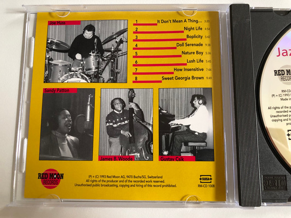 Joe Huss - Jazz Formation / It Don't Mean A Thing..., If It Ain't Got That Swing / Red Moon Records Audio CD 1993 / RM-CD 1008