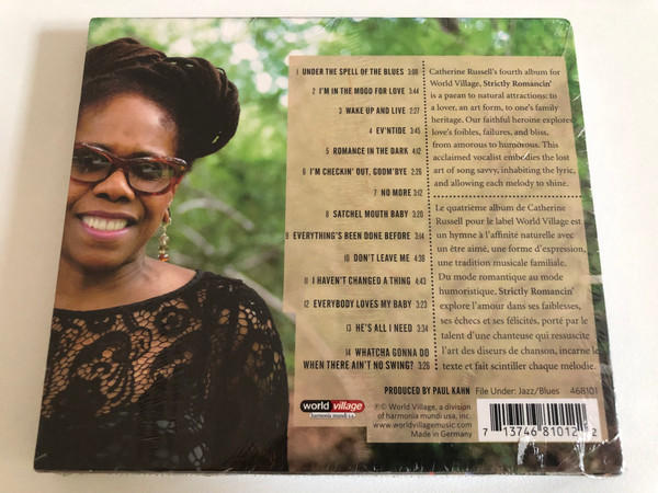 Catherine Russell – Strictly Romancing / World Village Audio CD / 468101