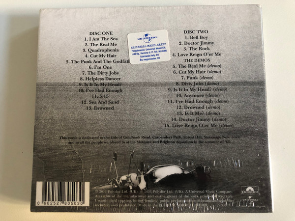 The Who – Quadrophenia / Deluxe Edition / Two discs - original double album re-mastered and 11 previously-unreleased demo recordings / Polydor 2x Audio CD 2011 / 2780503