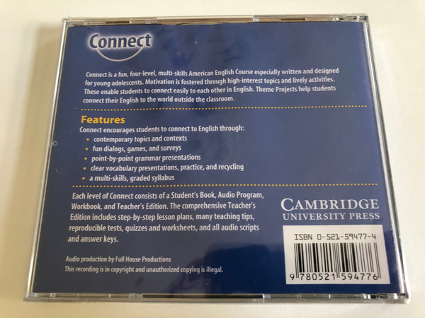 Connect Class 2 / 2 Audio CDs / Authors: Jack C. Richards, Carlos Barbisan, Chuck Sandy / Publisher: Cambridge University Press