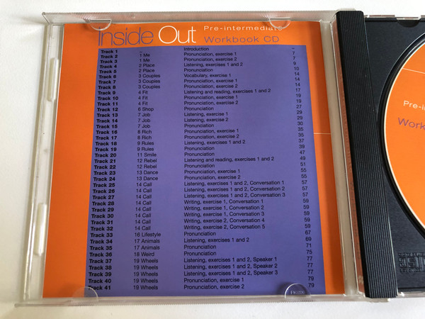 Inside Out Pre-Intermediate Workbook / CD-Rom / Authors: Philip Kerr, Sue Kay, & Vaughan Jones / Publisher: Cambridge University Press