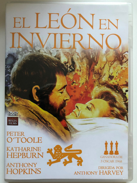 The Lion in Winter DVD 1968 El León en invierno / Directed by Anthony Harvey / Starring: Peter O'toole, Katharine Hepburnm Anthony Hopkins (8436037886041)