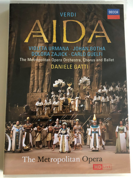 Verdi: Aida / 2 DVD / Actors: Violeta Urmana, Roberto Scandiuzzi / The Metropolitan Opera / Sung in Italian / Made in the EU (0044007434284)