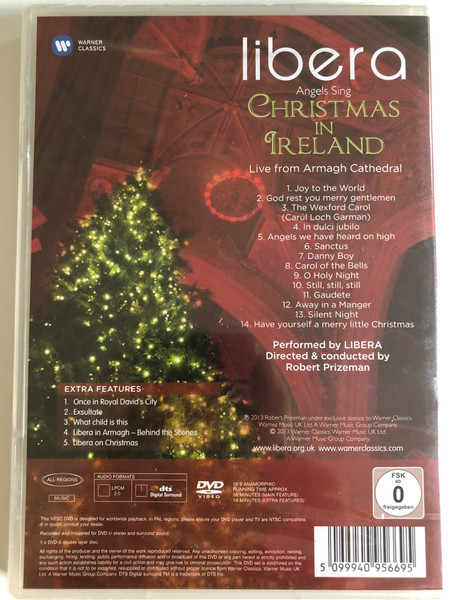Angels Sing - Christmas in Ireland by Warner Classics, Robert Prizeman / DVD 2013/ Made in the EU (5099940956695)