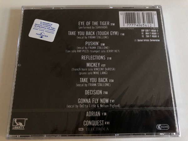 Rocky III (Original Motion Picture Score) - Music by Bill Conti / EMI Electrola Audio CD / CDP 538-7 46561 2