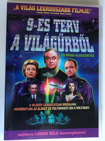 Plan 9 from outer space DVD 1959 9-es terv a világűrből / Durected by Ed Wood / Starring: Lugosi Béla, Tor Johnson, Dudley Manlove (5999048927859)