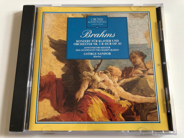 Brahms - Konzert Für Klavier Und Orchester Nr. 2 B-Dur Op. 83 / Sinfonieorchester Des Sudwestfunks Baden-Baden / Gyorgy Sandor - klavier / Marshall Cavendish Audio CD 1990