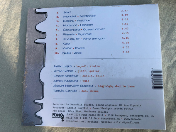 Lajkó Félix & Band – Start / Fonó Records Audio CD 2020 / FA 462-2
