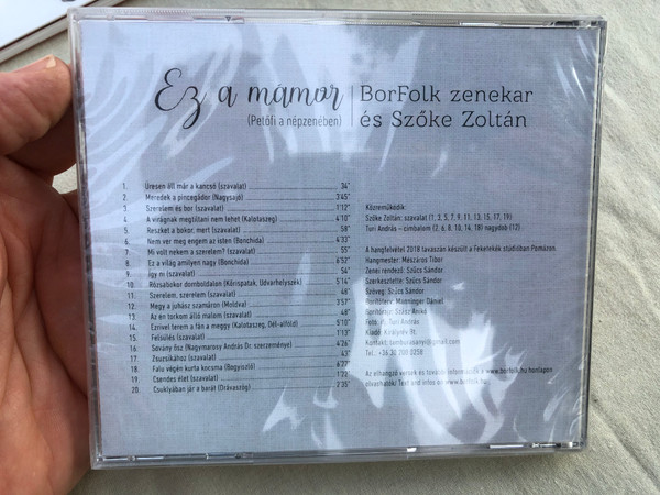 Ez A Mámor - Oh This Rapture / BorFolk Zenekar És Szőke Zoltán / Királyrév Bt. Audio CD 2018
