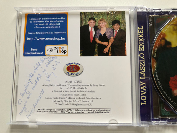 ...Csak a jok mennek el... - Lovay Laszlo (enekel) / LaMarTi Audio CD 2007 / LCD 1041