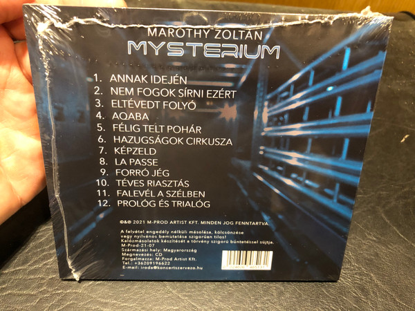 Maróthy Zoltán – Mysterium / M-Prod Artist Kft. Audio CD 2021 / M-Prod-21-07