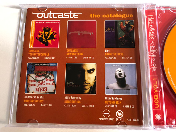 Untouchable Outcaste Beats - Vol 1 / Outcaste Records Audio CD 1998 / CASTE3CD