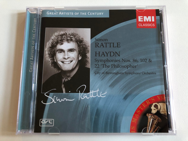 Simon Rattle - Haydn - Symphonies Nos. 86, 102 & 22 'The Philosopher' / City Of Birmingham Symphony Orchestra / Great Artists Of The Century / EMI Classics Audio CD 2004 / 724356297524