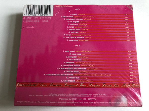 Techno Ballads - 22 Track Double CD / Nova Nova, Microwave Prince, Solar Quest, Headman, Tons Of Tones, Scan Carriers... / Millennium Records 2x Audio CD 1996 / MILL 032