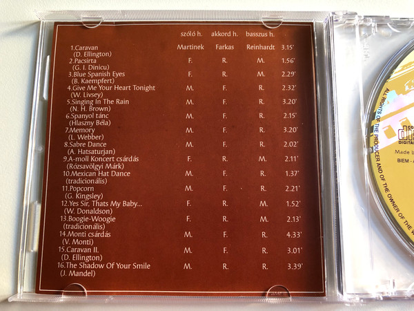 ABC Trio - Caravan / Rock In Box Audio CD 1996 / RIB 035 / ABC Szájharmonika Trió / Hungarian harmonica band 