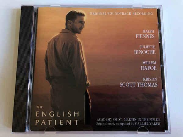 The English Patient (Original Soundtrack Recording) / Academy Of St. Martin In The Fields, Original music composed by Gabriel Yared / Ralph Fiennes, Juliette Binoche, Willem Dafoe, Kristin Scott Thomas / Fantasy Audio CD 1996 / 537 325-2